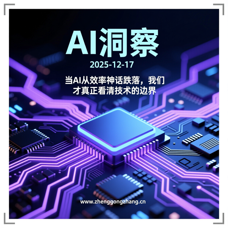 郑工长·AI洞察｜2025.12.17·5%落地率戳破AI泡沫