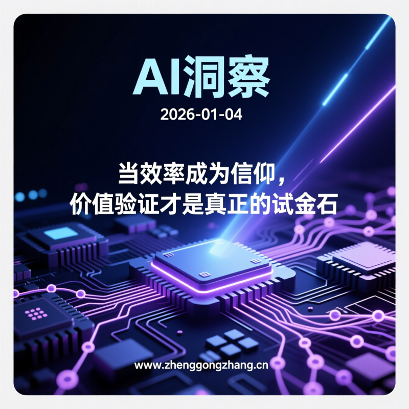 郑工长·AI洞察｜2026.01.04·企业狂投AI！39%加速vs回报率争议