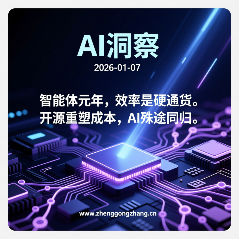 郑工长·AI洞察｜2026.01.07·智谱冲港！600万低成本AI，反杀高估值？