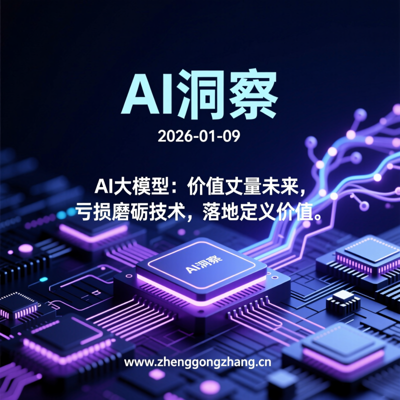 郑工长·AI洞察｜2026.01.09·900亿！AI双雄赴港，谁是真金？