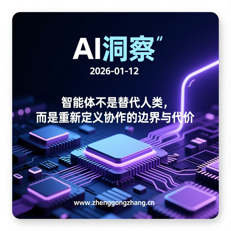 郑工长·AI洞察|2026.01.12·22亿智能体!你的工作会被谁取代?