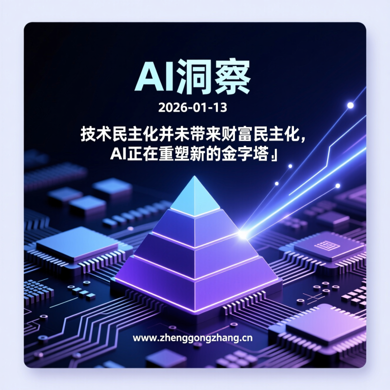 郑工长·AI洞察｜2026.01.13·720亿vs7分钟！AI两极分化