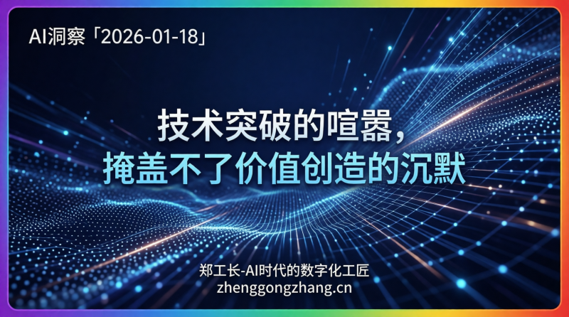 郑工长·AI洞察｜2026.01.18·AI生产力悖论！技术狂欢vs数据沉默