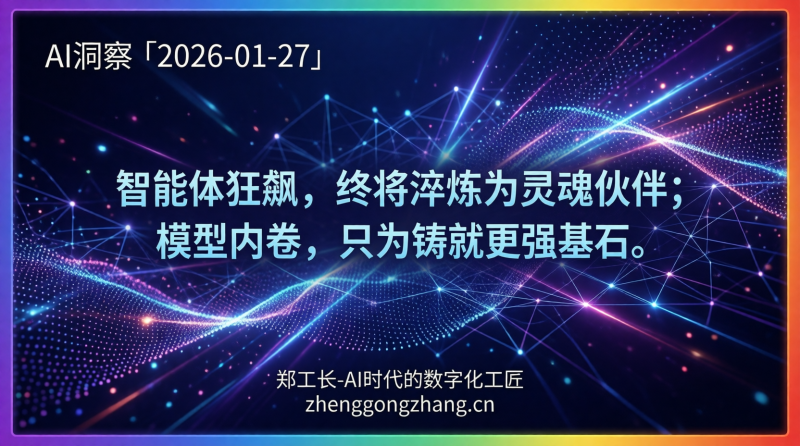 郑工长·AI洞察|2026.01.27·智能体激辩!4万星引爆,模型入轨