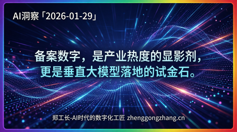 郑工长·AI洞察|2026.01.29·124款备案!Agent爆发重塑工作
