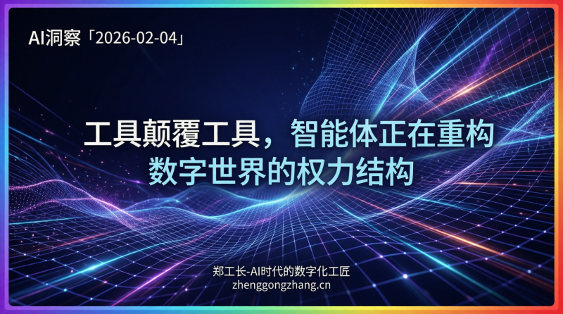 郑工长·AI洞察|2026.02.04·软件股崩盘!AI颠覆33%公司