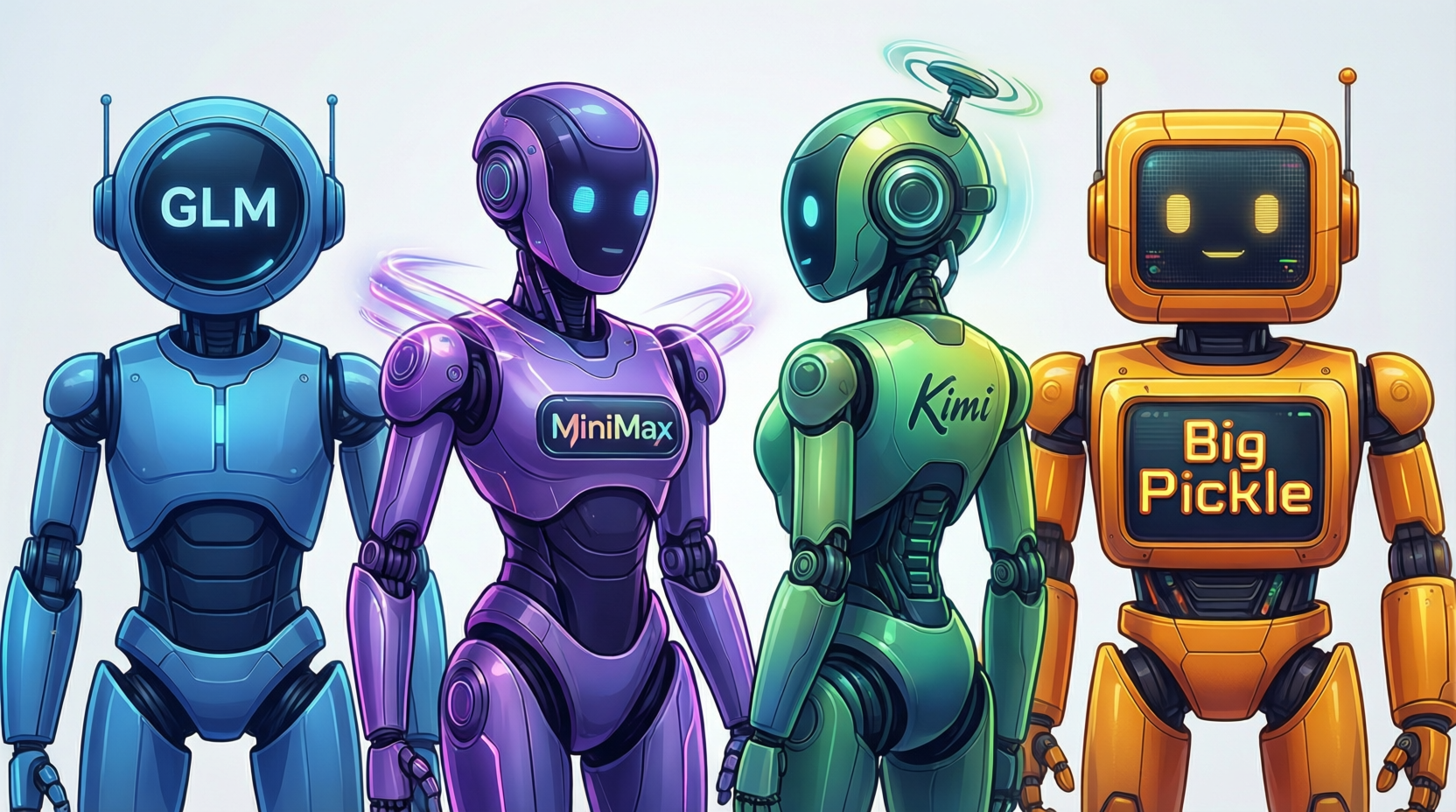 OpenCode免费模型实测:GLM-5、MiniMax、Kimi、Big Pickle怎么选?